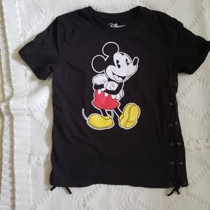 Disney Girl's Mickey Mouse Short Sleeve Shirt